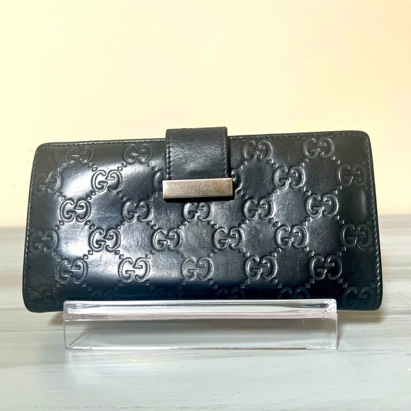 Gucci Guccissima Black Leather Wallet - Picture 2 of 10